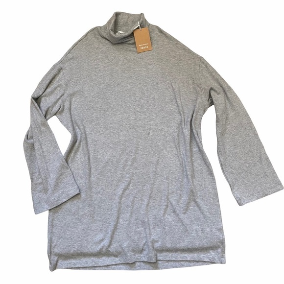 Reformation Aspen Heather Grey Turtleneck LS Dress - Picture 5 of 11